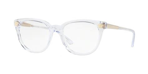 where are versace eyeglasses made|clear Versace glasses on face.